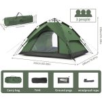 Naturehike Waterproof Otomatik Kurulum 4 Kişilik Çadır - Görsel 3