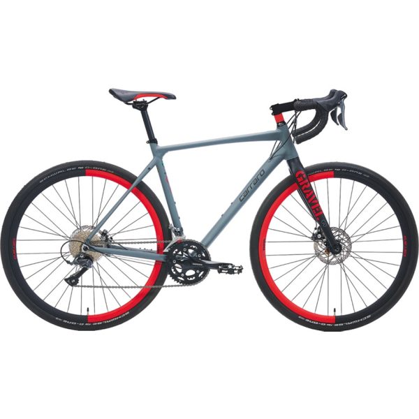 Carraro Gravel G0 28 Jant Yol & Yarış Bisikleti (Mat Antrasit Siyah Kırmızı) 52 Kadro