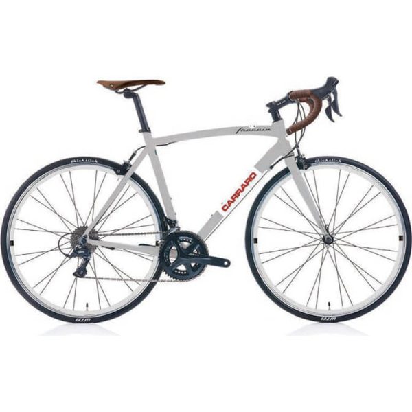 Carraro Freccia 28 Jant Yol & Yarış Bisikleti (Gümüş Beyaz Kırmızı Siyah) 52 Kadro