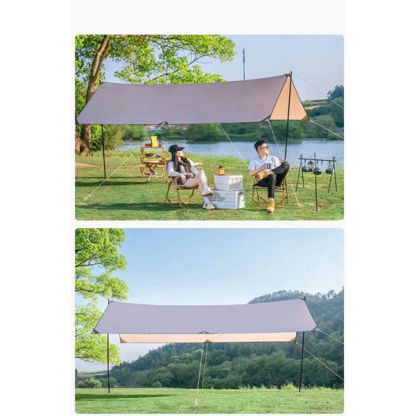 Shufa Glamping 500*300CM Tarp Güneş ve Rüzgar Koruma Tentesi