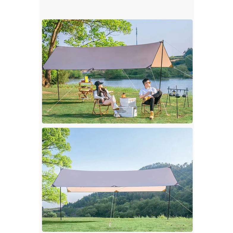 110000735232275.jpg Shufa Glamping 500*300CM Tarp Güneş ve Rüzgar Koruma Tentesi - Görsel 1