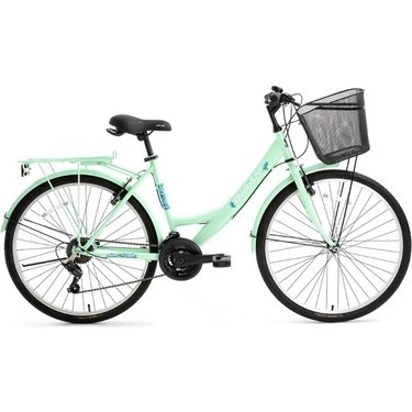 Bisan Lotus-24 Kadro: 34CM 21 Vites 26''  - Bisiklet Mint Yeşil -Beyaz