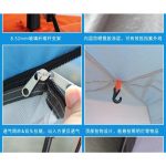 Coverzone Profesyonel 4 Kişilik Su Geçirmez Çadır 240 x 200 x 135CM Ölçülerinde Kumaş: 190T Polyester With Sliver Coated, Pu 800MM Zemin: 210D Oxford, PU1000MM - Yeşil Renk (60I02H) - Görsel 4