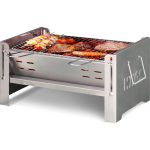 Haegs Katlanır Mangal, Paslanmaz Çelik Krom, Barbekü Kömür Mangalı, Izgaralı, Taşınabilir Pratik Mangal