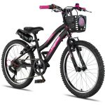 Trendbike Mistral L 20 Jant Vites Çocuk Bisikleti 6-9 Yaş Kız Çocuk Bisikleti Siyah-Fuşya 20.411-S-F