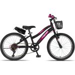 Trendbike Mistral L 20 Jant Vites Çocuk Bisikleti 6-9 Yaş Kız Çocuk Bisikleti Siyah-Fuşya 20.411-S-F - Görsel 2