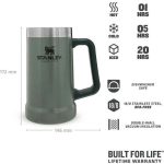 Stanley Adventure Vakumlu Termos Bardak 0.7Lt Hammertone Green - Görsel 2