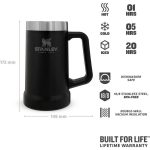 Stanley Adventure Vakumlu Termos Bardak 0.7Lt Matte Black Pebble - Görsel 2