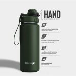 Stevig 1 Hand Leak-Proof Sızdırmaz Çelik Termos 500 ml Green ST-208 - Görsel 2