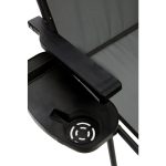 Moniev 2 Adet Kamp Sandalyesi Katlanır Piknik Sandalye Oval Bardaklıklı Gri - Görsel 4