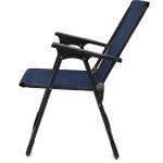 Moniev 2 Adet Kamp Sandalyesi Katlanır Piknik Sandalye Oval Bardaklıklı Lacivert - Görsel 5