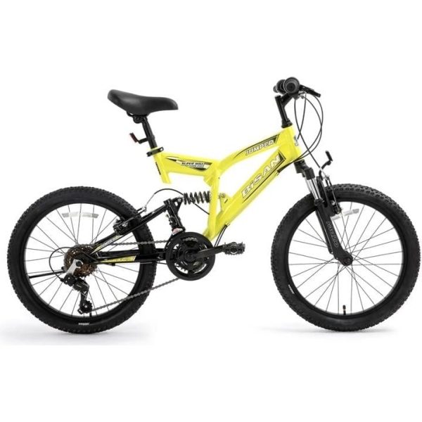 Bisan Jumper Erkek Çocuk Bisikleti 34CM V 20 Jant 18 Vites Sarı Parlak Siyah Sarı 2024 Model