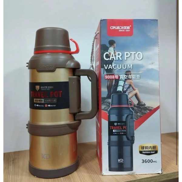 Vacuum 4 Litre Aile Boy Paslanmaz Çelik Okadi Termos