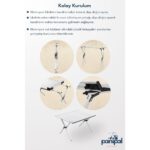 Panipal Outdoor Alüminyum, Katlanabilir Kamp ve Piknik Masası, Omuz Askılı Taşıma Çantasıyla L - Görsel 3