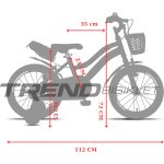 Trendbisiklet Retro Classic 16 Jant Çocuk Bisikleti 4-6 Yaş Çocuk Bisikleti, Unisex - Görsel 4