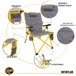 Funky Chairs Comfort 3 Kademeli Katlanabilir Kamp Sandalyesi - Sarı - Görsel 3