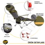 Funky Chaırs Lazy 3 Plus Yatabilen Kamp Sandalyesi - Görsel 4