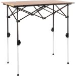 FUNKY CHAIRS Falcon Katlanabilir Teleskopik Ayaklı Alüminyum Kamp Masası (95X55X56-96CM) - Ahşap Desen - Görsel 5