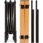 FUNKY CHAIRS Falcon Katlanabilir Teleskopik Ayaklı Alüminyum Kamp Masası (95X55X56-96CM) - Ahşap Desen - Görsel 7