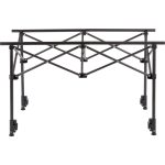 FUNKY CHAIRS Falcon Katlanabilir Teleskopik Ayaklı Alüminyum Kamp Masası (95X55X56-96CM) - Ahşap Desen - Görsel 6