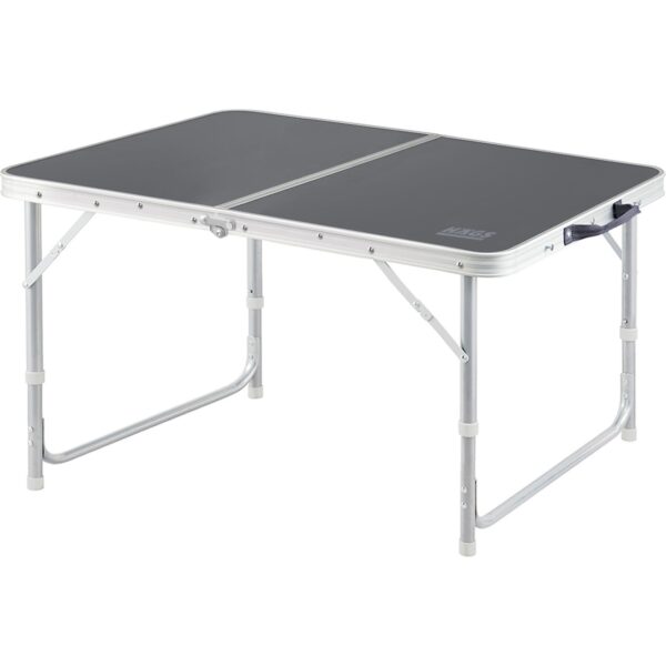 Haegs Portatif Kamp Masası, 2 Yükseklik Ayarlı, Katlanır Alüminyum Piknik Masası 90X50 - Antrasit
