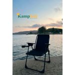 KampSeti 2 Adet Katlanır Kamp Sandalye ve Masa Seti-Taşınabilir Piknik Bahçe Sandalyesi-Masası - Görsel 3