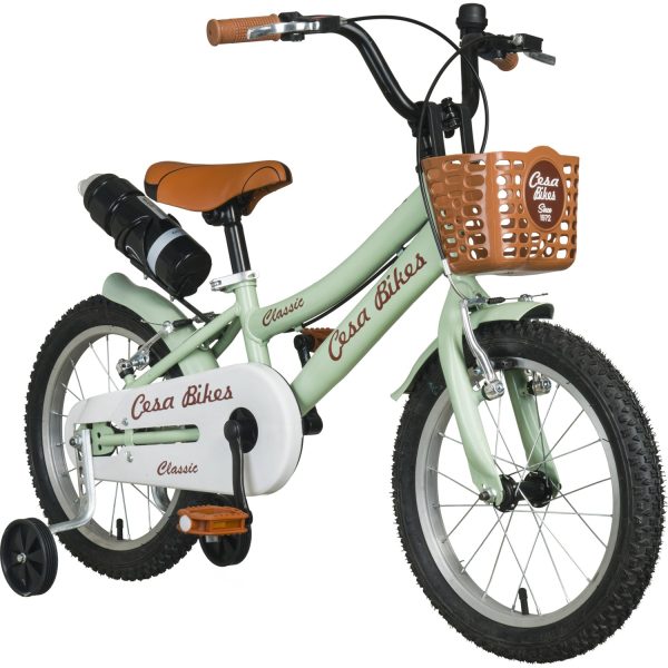 CESA BİSİKLET Cesa Bikes Coffee Collectıon 16 Jant Özel Kabartma Etiket 4-7 Yaş Pastel Yeşil Çocuk Bisikleti