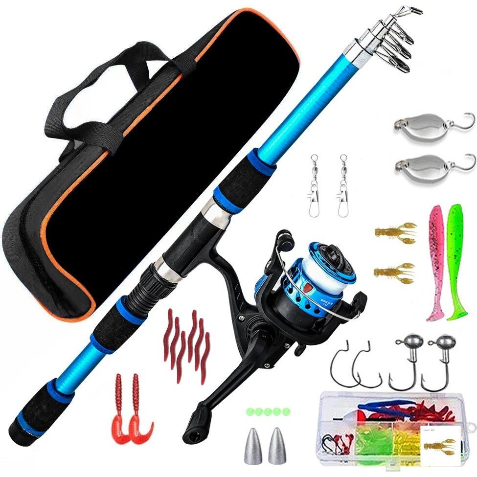 110000934929661.jpg Valkyrie 1.70M Çantalı Tam Takım Balık Olta Seti Kamış Motor Yem Aksesuar Kutusu Dahil - Görsel 1