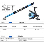 Valkyrie 1.70M Çantalı Tam Takım Balık Olta Seti Kamış Motor Yem Aksesuar Kutusu Dahil - Görsel 2