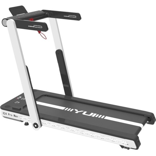 Yui X24 Pro Max 14 Km HIZ-120 kg Taşıma-Katlanabilir Akıllı Yürüyüş ve Koşu Bandı -2.5 Hp Beyaz