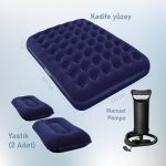 Black Island Kamp Seti 4 Kişilik Kamp Çadırı Çift Kişilik Yatak Yastık Pompa - Görsel 4