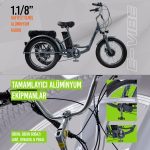 Strada Cycles E-Vibe Hidrolik Disk 20 Jant Üç Tekerlekli Elektrikli Bisiklet - Görsel 8