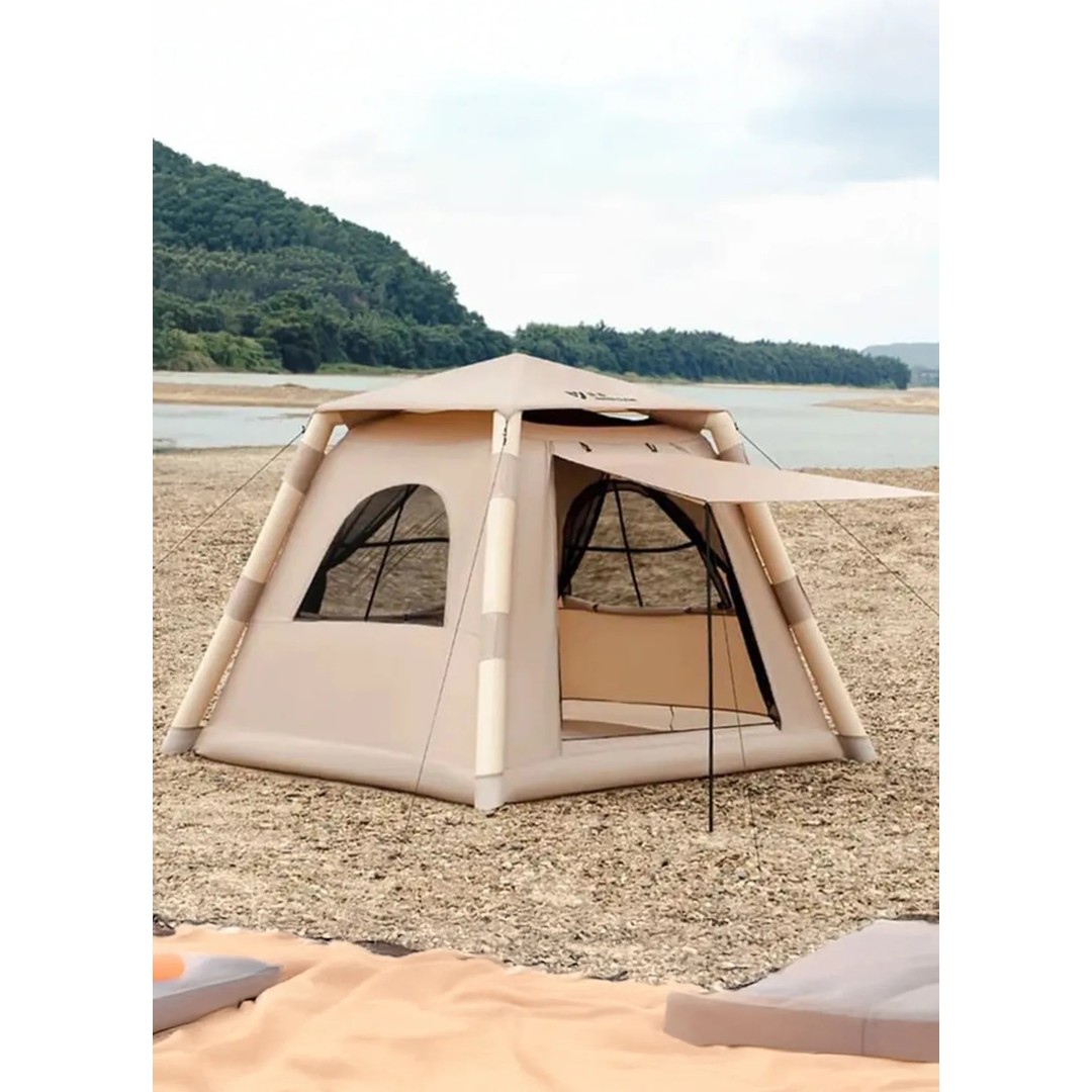 110000965350455.jpg Onetick 4 Kişilik 4 Mevsim Şişme Çadır 220 x 220 Pompalı Set - Görsel 1