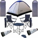 KS Kampseti Kampseti Çadır Uyku Tülumu Mat-Kamp Sandalye ve Masası Seti