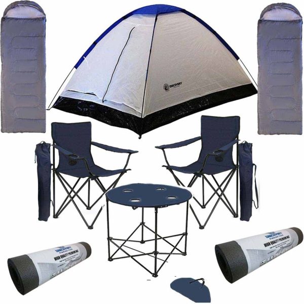 KS Kampseti Kampseti Çadır Uyku Tülumu Mat-Kamp Sandalye ve Masası Seti