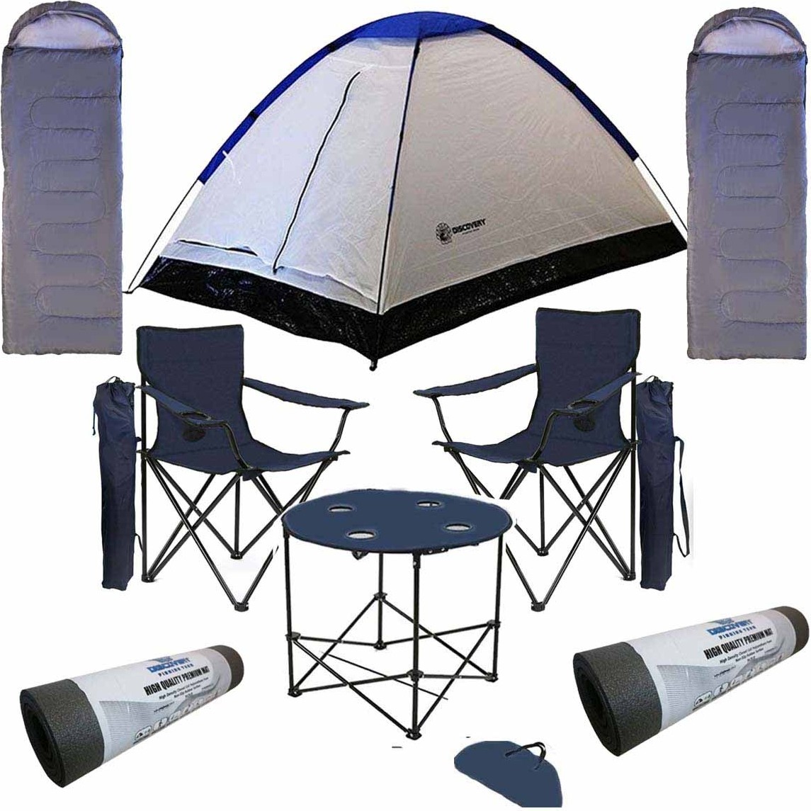 110000966420061.jpg KS Kampseti Kampseti Çadır Uyku Tülumu Mat-Kamp Sandalye ve Masası Seti - Görsel 1