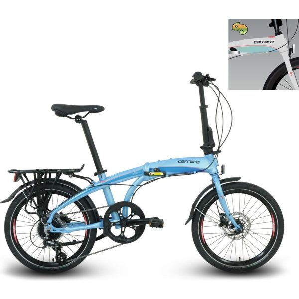 Carraro Flexi 108 Hd 20 Jant Katlanabilir Bisiklet (Gümüş Turkuaz (Bukalemun))