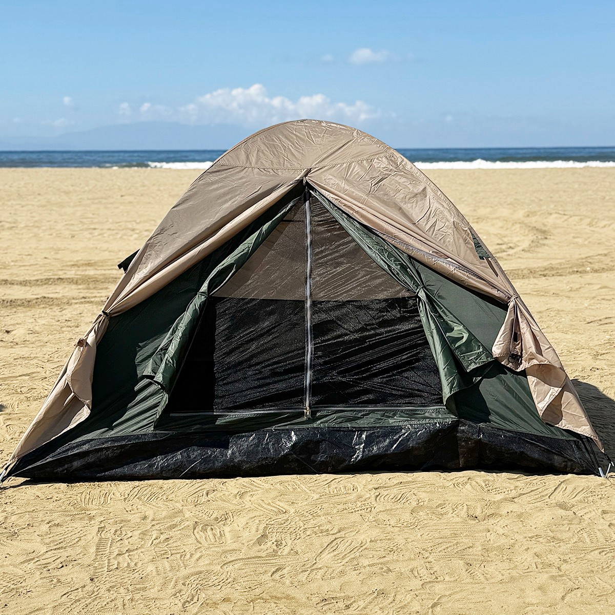 110000969311457.jpg Monicamp 4 Kişilik Kamp Çadırı 3 Mevsim Çift Katmanlı Çift Renk Kumaş 240CM x 240CM x 140CM - Görsel 1