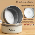 Valkyrie 2 Gözlü Paslanmaz Çelik Isı Yalıtımlı Yemek Kabı Seti Çantalı 304 Steel 420ML + 550ML - Görsel 5