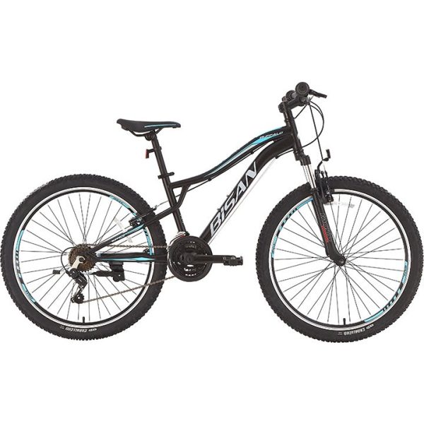 Bisan Buffalo Dağ Bisikleti 37 cm V 27,5 Jant 21 Vites Mat Siyah Mavi