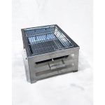 Nurgaz Katlanır Ayaklı Mangal Çelik Barbekü Piknik Kamp Araç Portatif Mangal Çantalı - Görsel 3