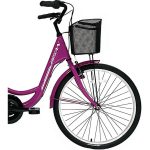 Bisan Sorrento Şehir Bisikleti 36 cm V 24 Jant 3 Vites Mor Beyaz - Görsel 2