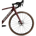 Bisan Reactive Yol Bisikleti 51,5 Cm Disk Fren 700c Jant 11 Vites Mat Koyu Bordo Krem - Görsel 2