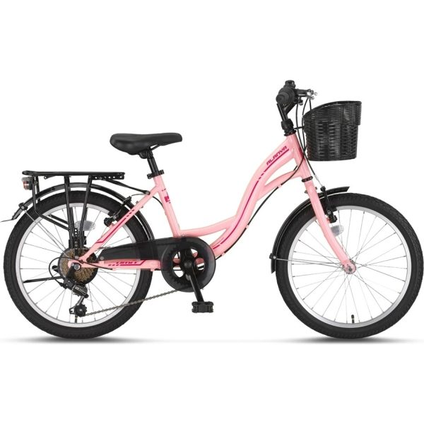 Ümit 2410 alanya sepetli bayan şehir bisikleti 24 jant 21 vites siyah pembe
