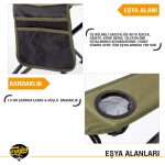 Funky Chairs V2 Haki Lüks Kamp Sandalyesi XL - Görsel 6