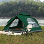 3 Kişilik Çift Katmanlı Tam Otomatik Kamp Çadırı 220x200x145cm