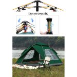 3 Kişilik Çift Katmanlı Tam Otomatik Kamp Çadırı 220x200x145cm - Görsel 2