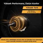 Roxform R-111 Elektrikli Katlanabilir Bisiklet 15AH Shimano Altus Hidrolik Fren Alüminyum Kadro - Görsel 4