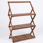 Bag The Joy Ahşap Katlanır Çantalıkamp Rafı - Kahverengi