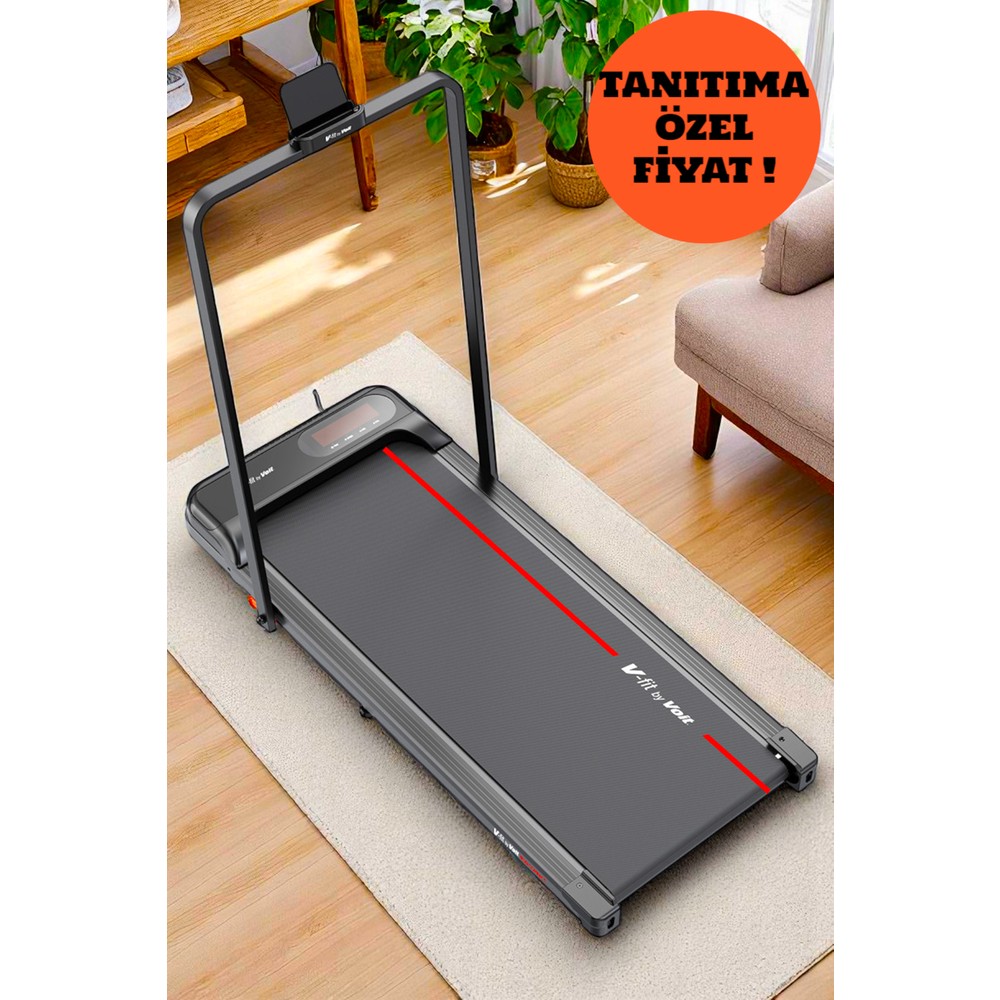 110001031506207-1.jpg Voit Vfit By Runmate Compact Koşu Bandı Manuel Eğim Ayarlı Katlanabilir Uzaktan Kumandalı 10KM Hız - Görsel 1